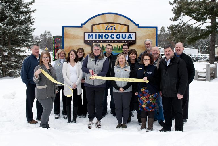 let's minocqua ribbon cutting