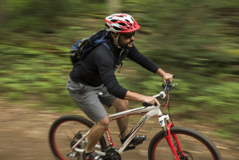 biking