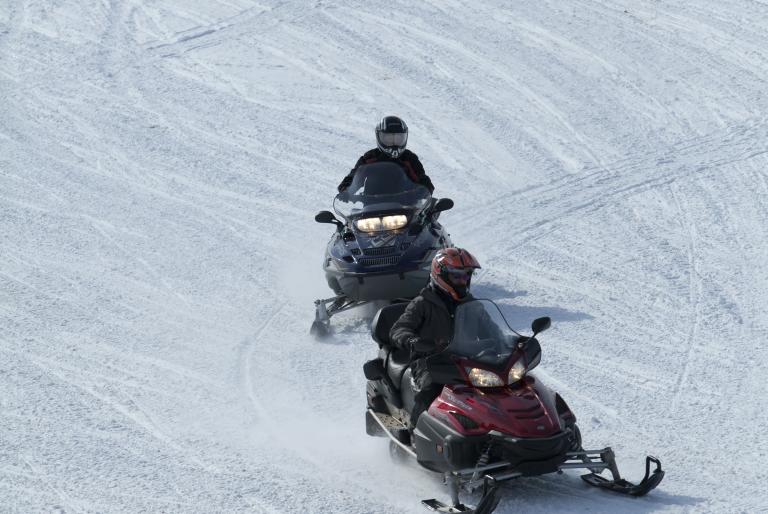 Snowmobiling