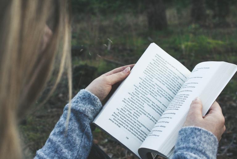 reading stock photo