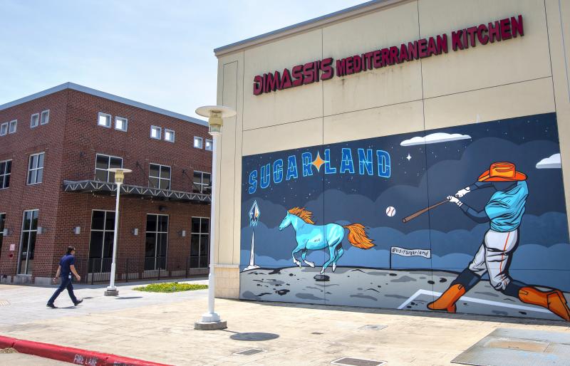 Sugar Land Space Cowboys Mural at First Colony Mall