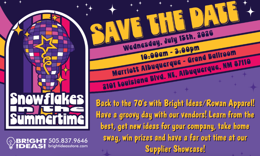 A graphic advertising the Snowflakes in the Summertime 2026 event.