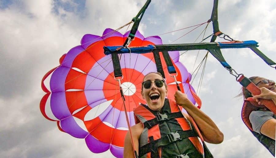 Trusted Travel Girl paragliding