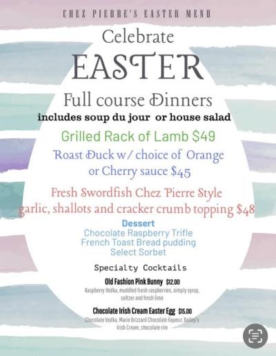 chez pierre easter