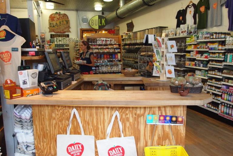 Daily Groceries co-op Athens GA store interior