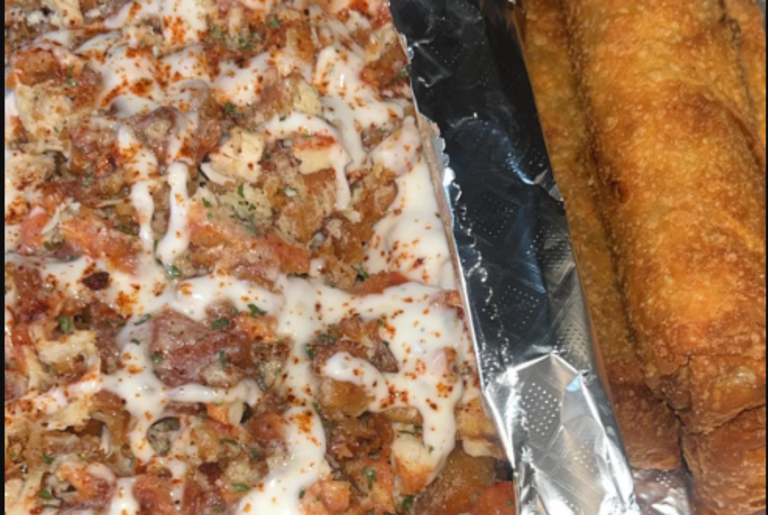Loaded Fries and Steak Rolls