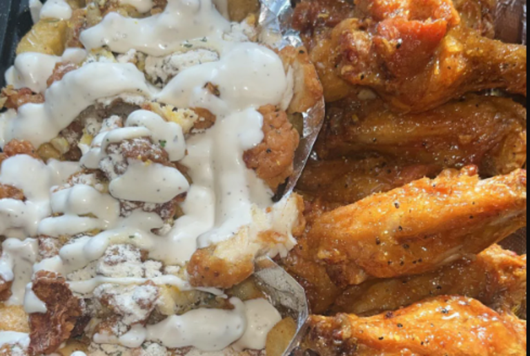 Wings and Loaded Fries