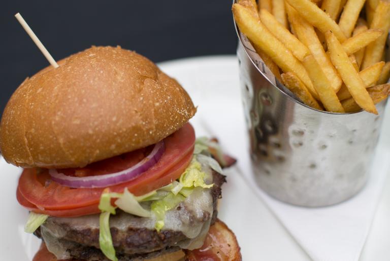 Burger & Fries in the Savannah Room