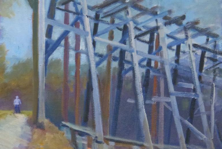Pineywoods Art Trestle Painting