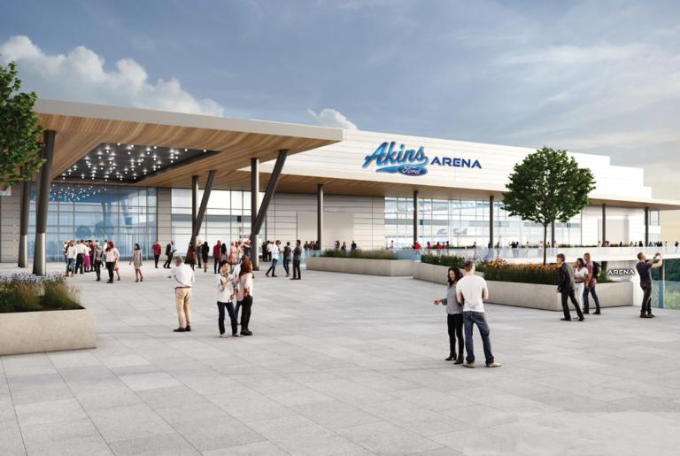 akins ford arena landscape rendering
