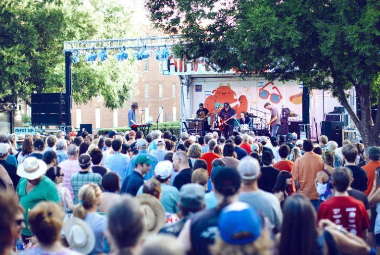 Athfest 2014 Main Stage and Crowd photo credit: Conelly Crowe