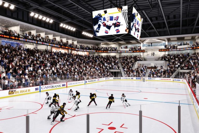 Classic Center Arena, Hockey Rendering
