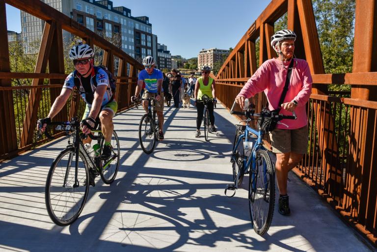 Firefly Trail cyclists