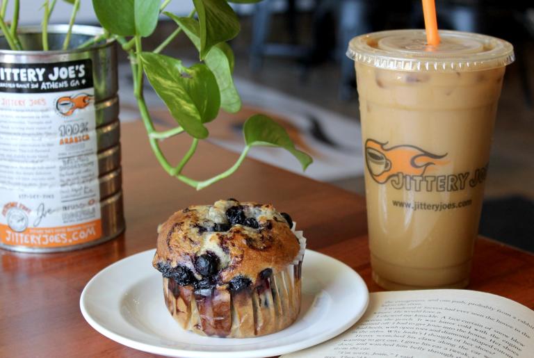 Jittery Joe's Muffin and Cold Brew