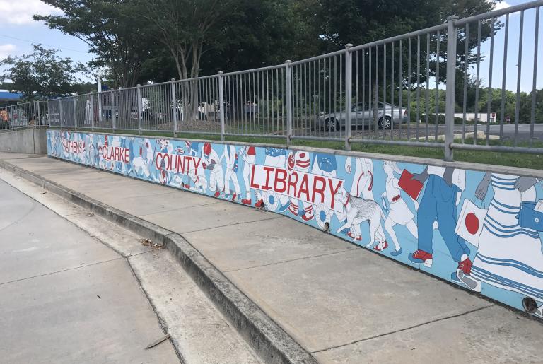 Athens-Clarke County Library mural