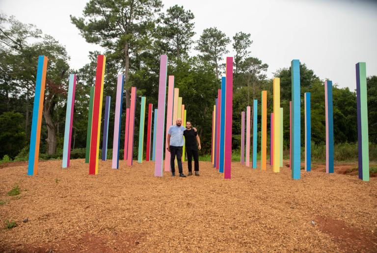 Rainbow Forest Sculpture Artist