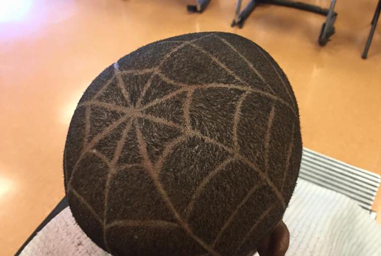 Wilson's Hair World spider web cut