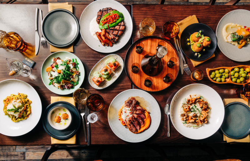 Table at Bardo in Oakland California