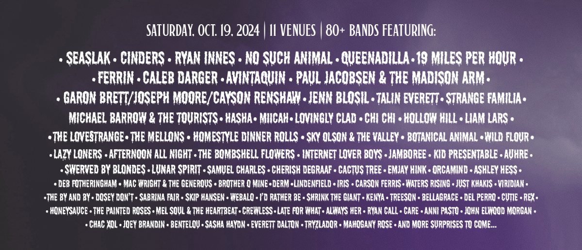 Buzzards & Bees Artist Lineup