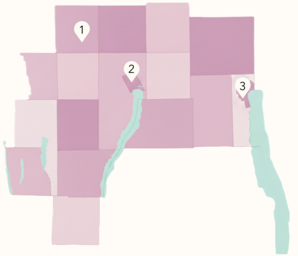 Brave Women Historic Locations Map