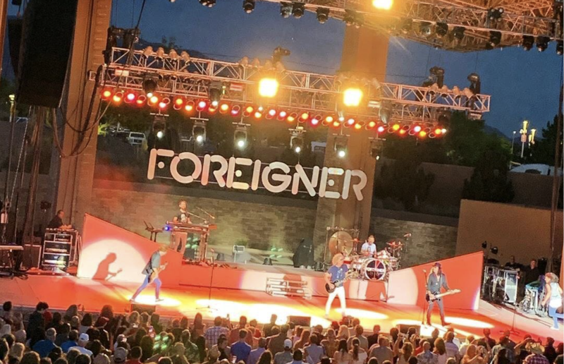 Foreigner performs at the Sandia Resort and Casino Amphitheater