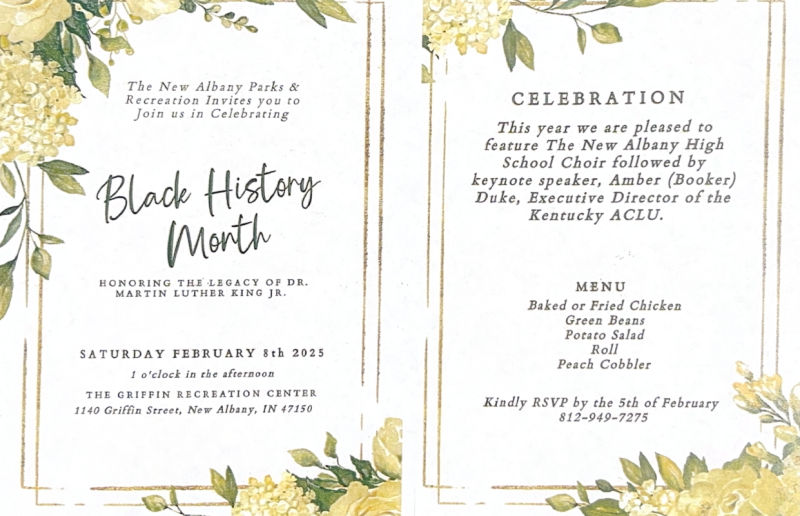 Black History Month Event Town Clock Church New Albany Parks