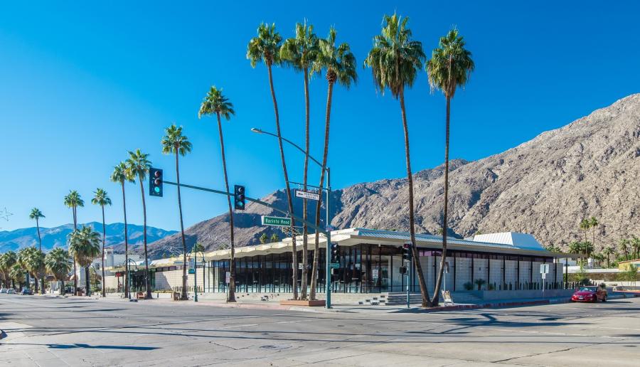 Original Robinson building at 333 S Palm Canyon Drive.