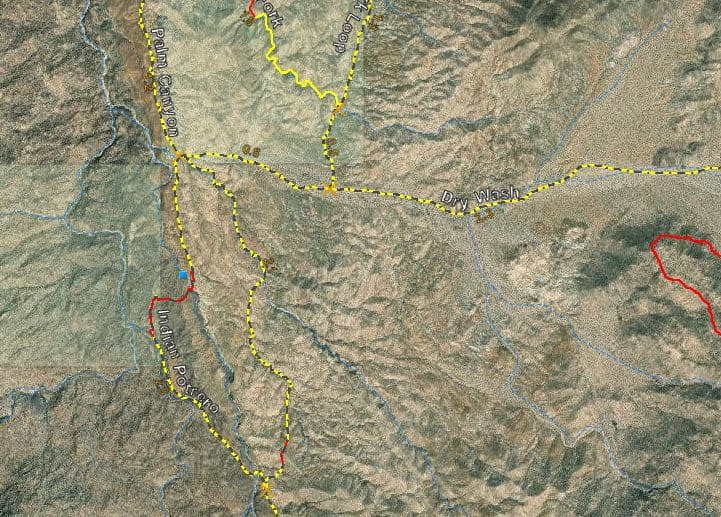Indian Potrero Trail Map