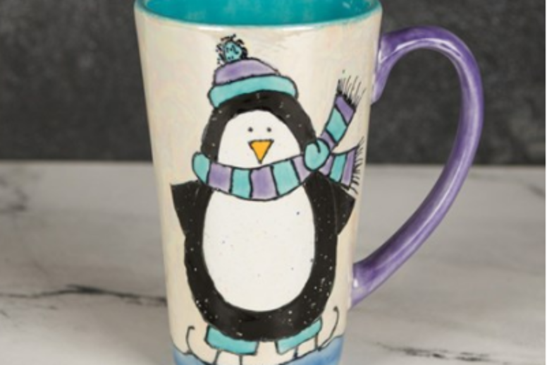 Potclays, Manufacturer of clays, glazes and kilns - Penguin Mug