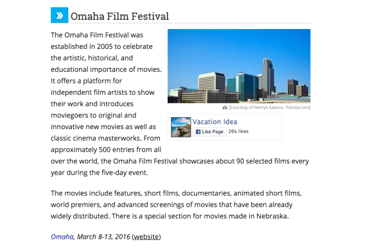 Omaha Film Festivals