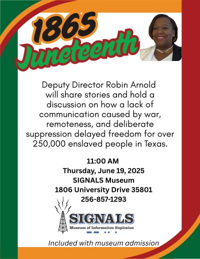 Juneteenth Signals Museum event