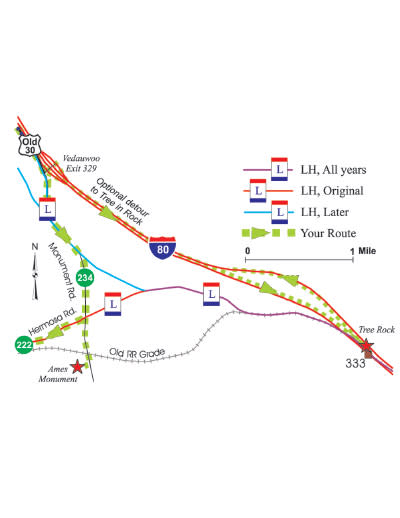 Lincoln Highway Map-4-I-80-Exit-329-to-Hermosa-Road