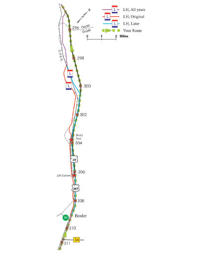 Lincoln Highway Map 9 – Bosler and north