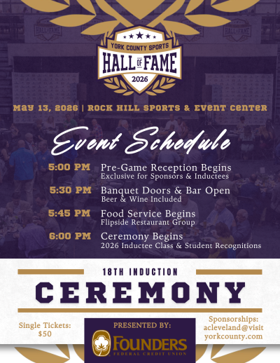Hall of fame 2026  Event Schedule