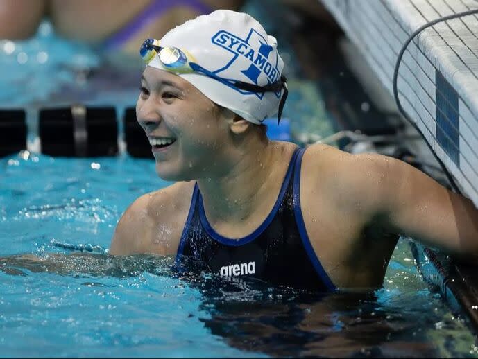 Swimmer Chloe Farro, Indiana State University, will compete for Aruba in the 50m freestyle.