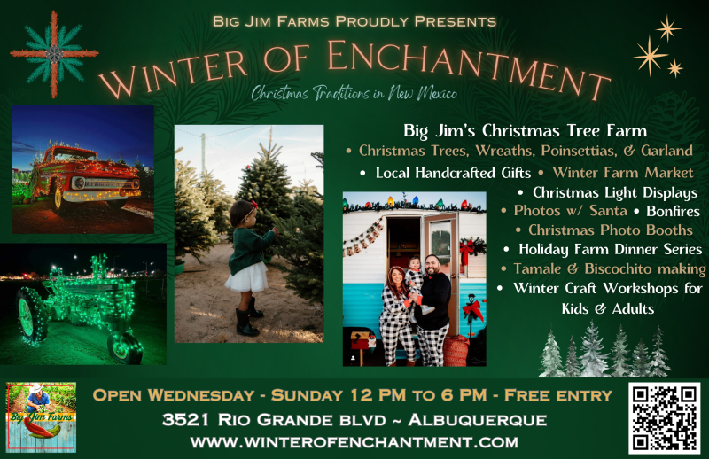 A graphic advertising the Winter of Enchantment 2024.