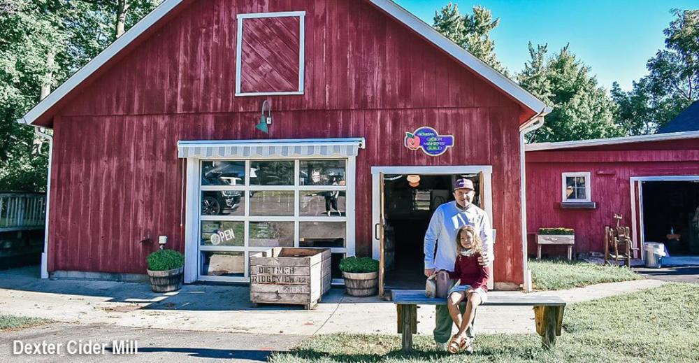 Father and Daughter at Dexter Cider Mill