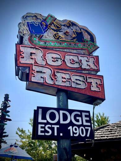 Rock Rest Lodge Neon Sign Est. 1907