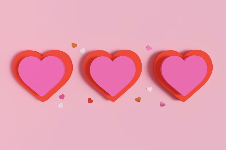 heart paper cutouts