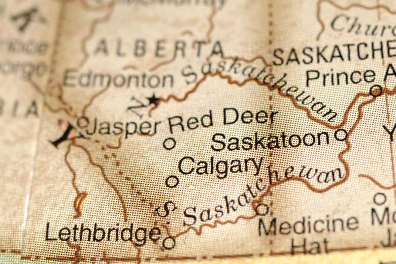 Red Deer Alberta Map