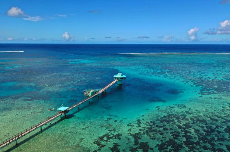 Arial Image of Fish Eye Underwater Observatory