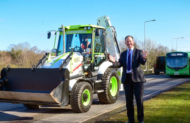 Worldâ€™s first hydrogen-powered digger given green light to drive on UK roads