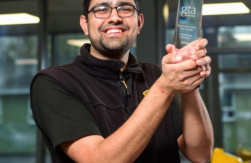JCB apprentice engineers a bright future with major award win