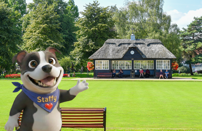 Staffy at Victoria Park