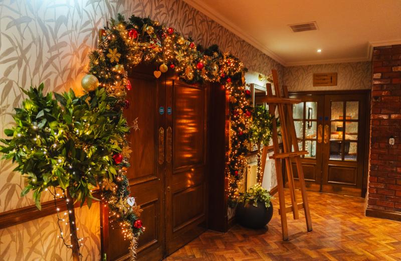 The decs are up at The Moat House Acton Trussell, Staffordshire, and they're ready for the Christmas Party Season