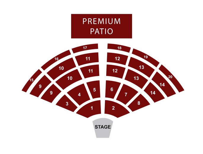 Premium Patio Seat Map