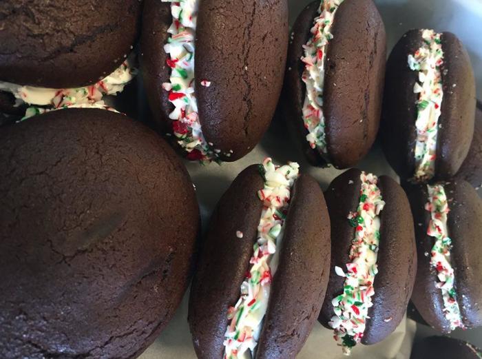 Candy Cane Whoopie Pies