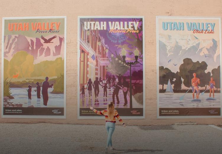 Travel Posters on Provo Center Street