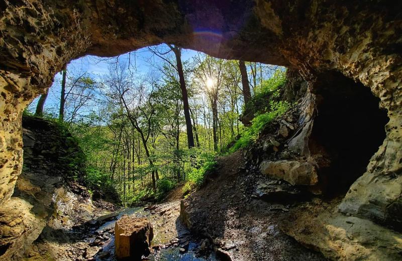 A cave at the Hoosier National Forest