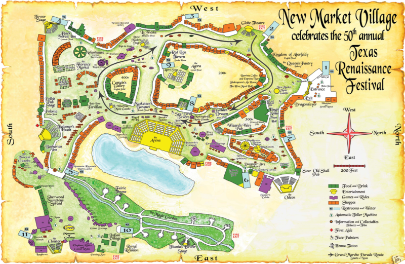 Texas Renaissance Festival - Map